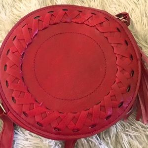 BRAND NEW! Gorgeous soft vegan leather drum bag